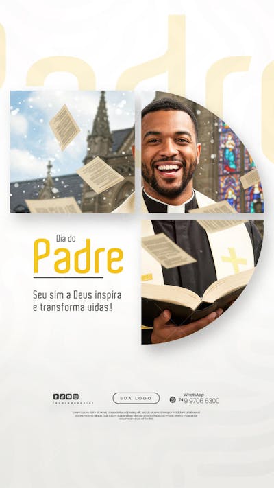 Dia do Padre - 04 de Agosto - Flyer Social Media PSD Editável (6)