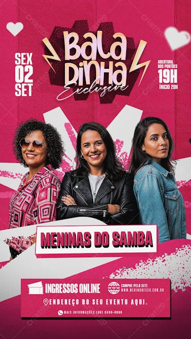 Flyer Baladinha Exclusive Story PSD Editável