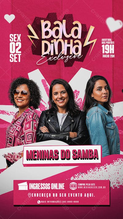 Flyer Baladinha Exclusive Story PSD Editável