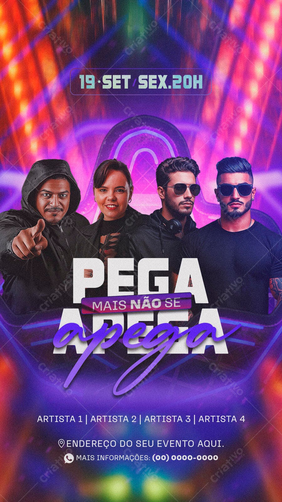 Flyer Festa 19 de Setembro PSD Editável