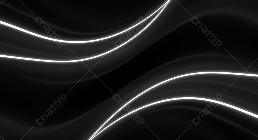 Linhas brancas abstratas em fundo preto