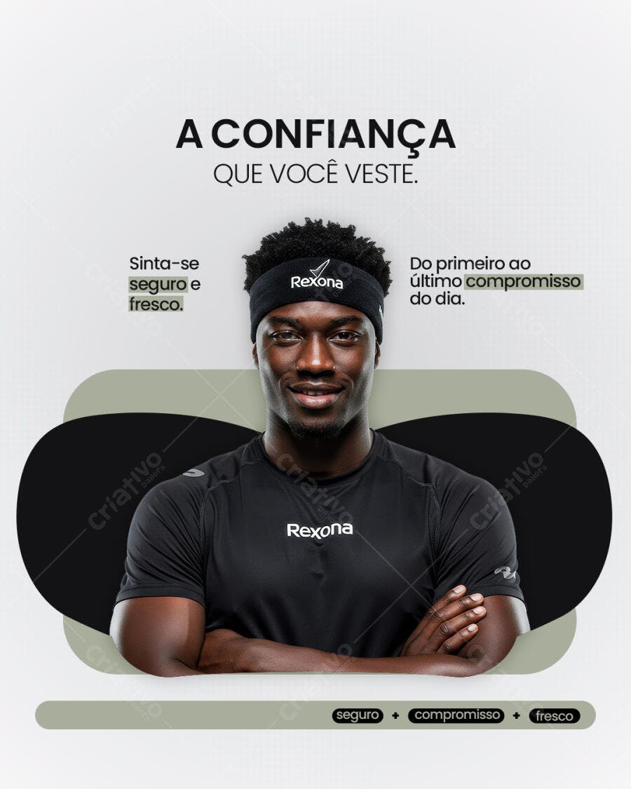 Post para Redes Sociais Rexona PSD Editável