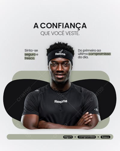 SOCIAL MEDIA CAMPANHA PUBLICITARIA REXONA PSD EDITAVEL FEED 1