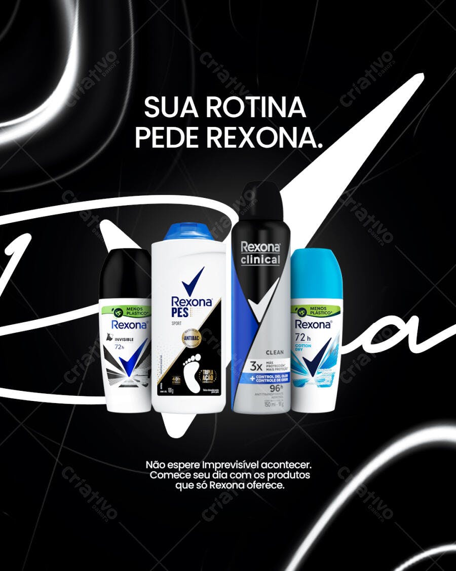 Banner Rexona PSD Editável