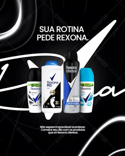 SOCIAL MEDIA CAMPANHA PUBLICITARIA REXONA PSD EDITAVEL FEED 4