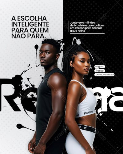 SOCIAL MEDIA CAMPANHA PUBLICITARIA REXONA PSD EDITAVEL FEED 3