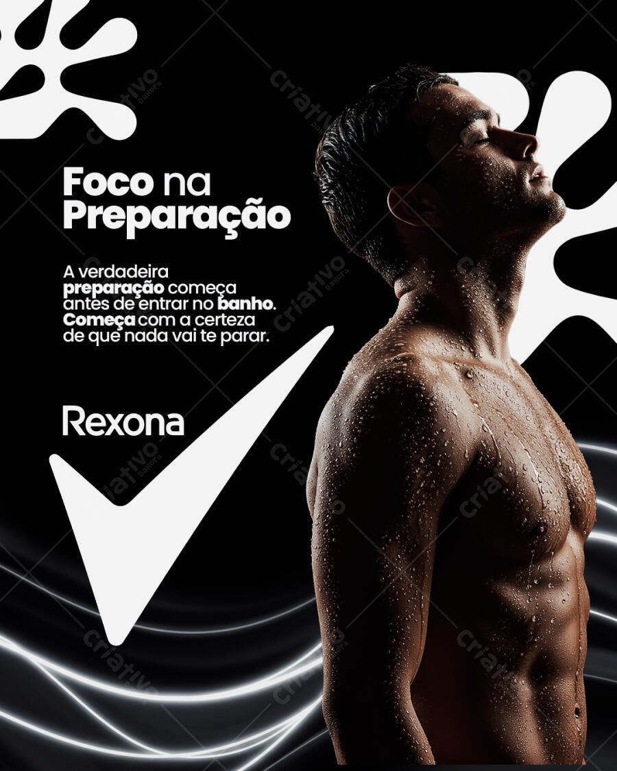 Flyer Publicitário Rexona PSD Editável