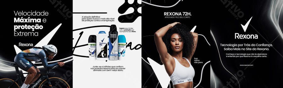 Anúncio Rexona PSD Editável