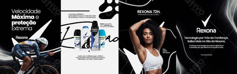 SOCIAL MEDIA CAMPANHA PUBLICITARIA REXONA PSD EDITAVEL CARROSSEL