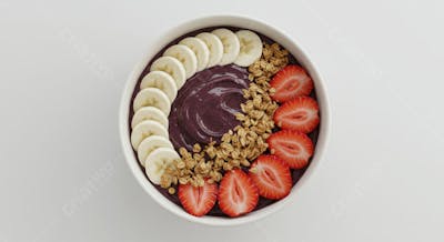 Açaí Bowl com Banana e Morango