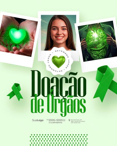 Campanha sobre a Doação de Orgão Social Media PSD Editável (3)