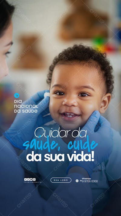 Dia Nacional da Saúde - 05 de Agosto - Flyer Social Media PSD Editável (3)