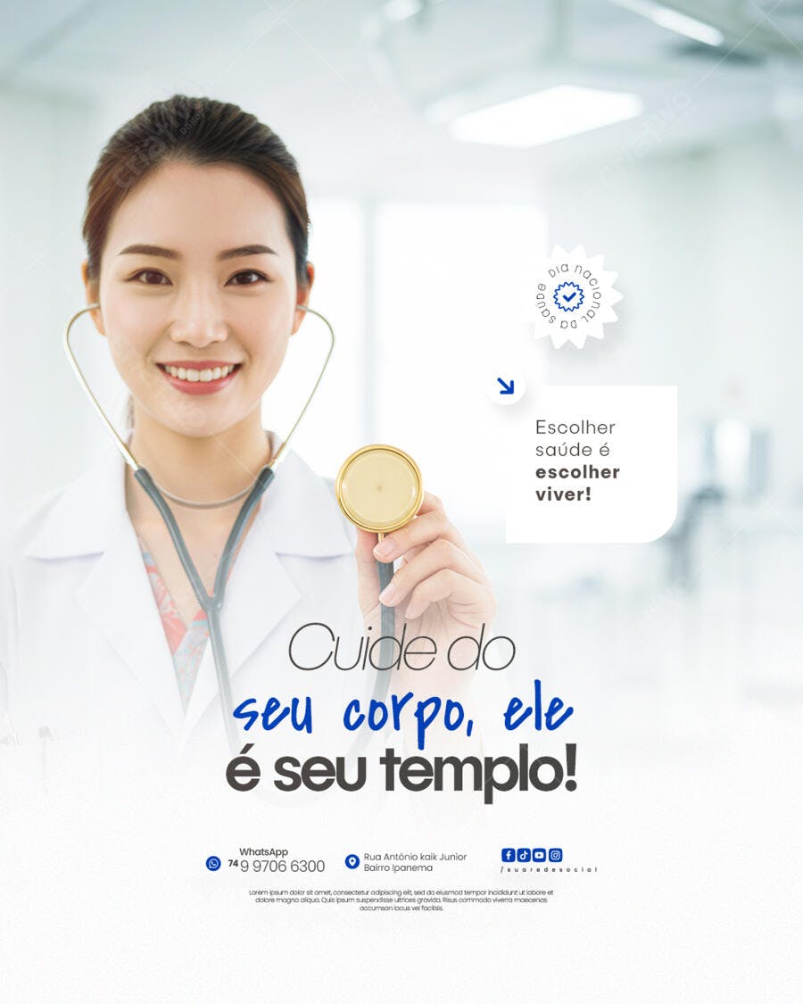 Flyer Médico PSD Editável