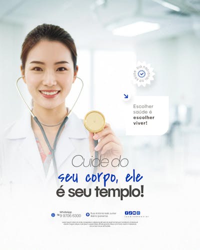 Dia Nacional da Saúde - 05 de Agosto - Flyer Social Media PSD Editável (11)