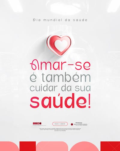 Dia Nacional da Saúde - 05 de Agosto - Flyer Social Media PSD Editável (12)