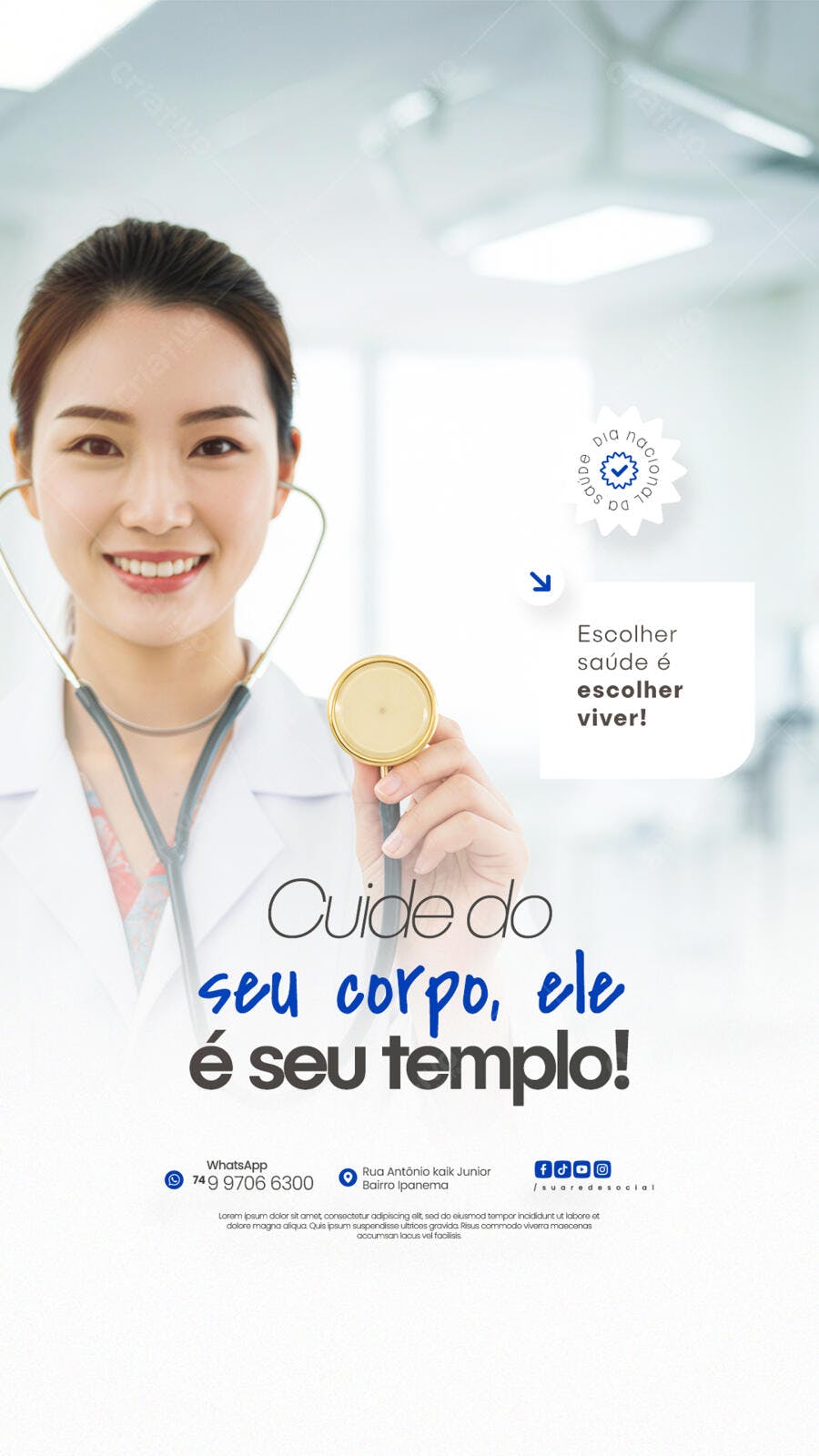 Flyer Médico PSD Editável