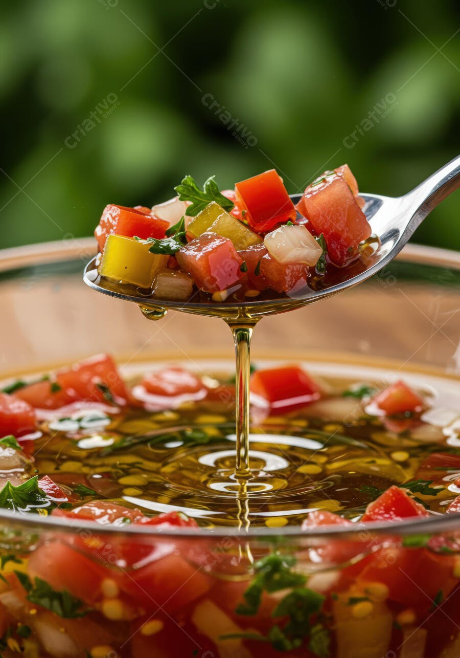 Molho de tomate fresco com azeite