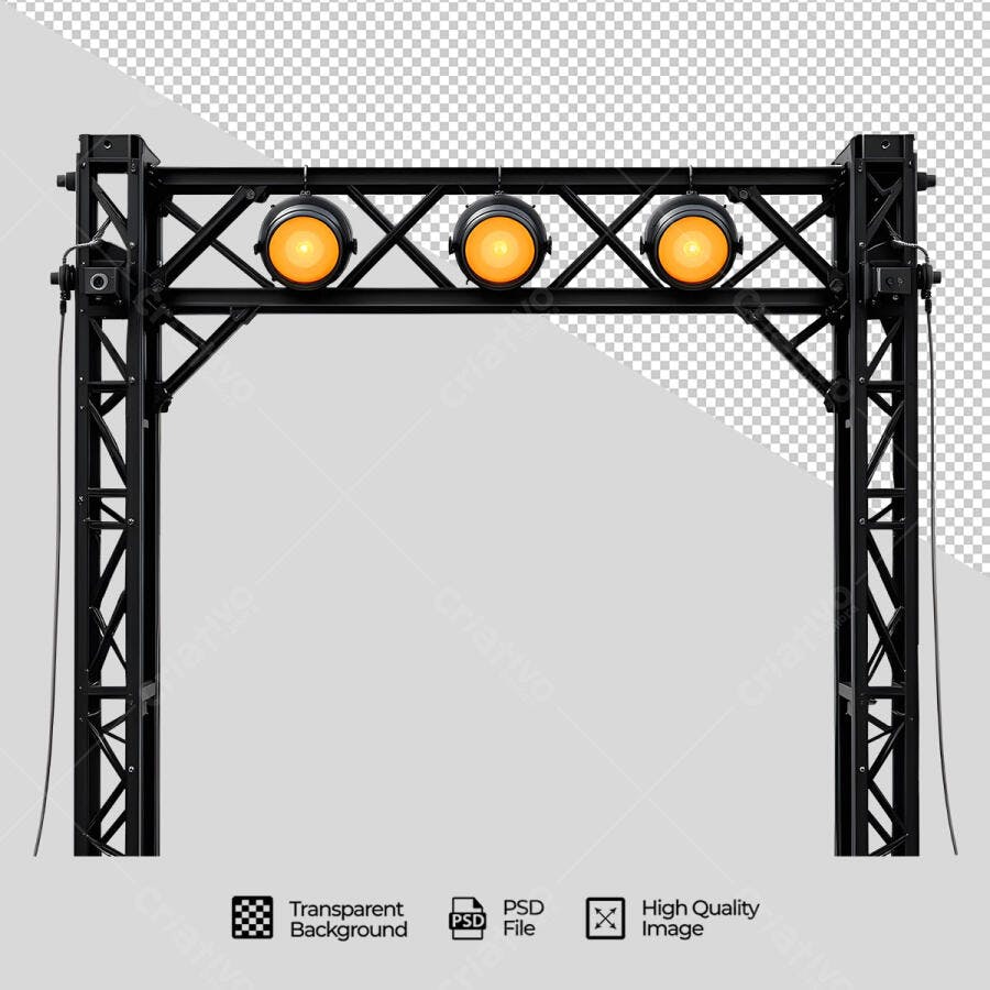 Moldura de Luz para Evento PSD Editável