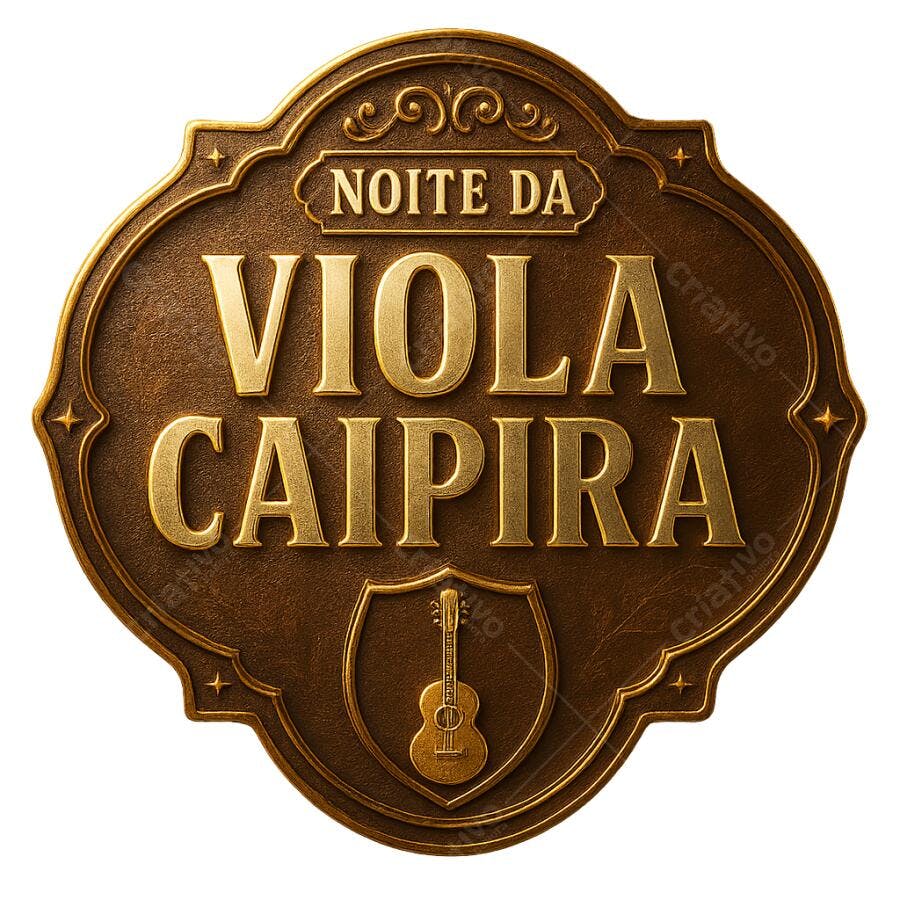 Banner Noite da Viola Caipira PNG com fundo transparente