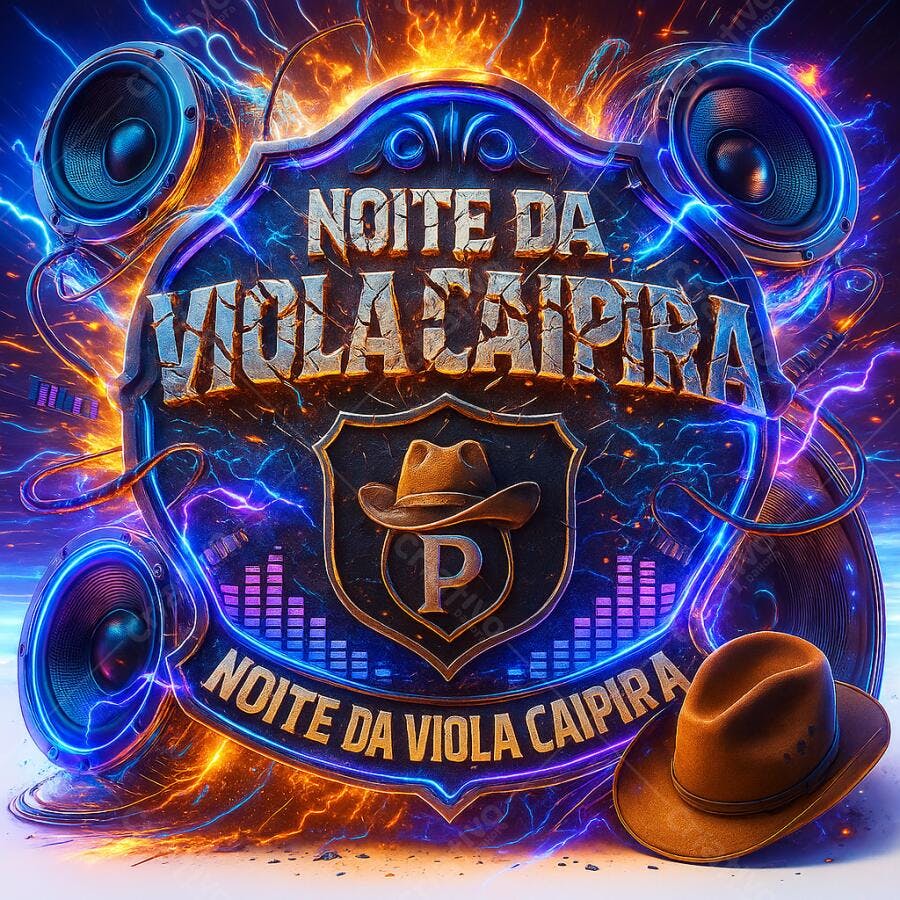 Arte digital Noite da Viola Caipira