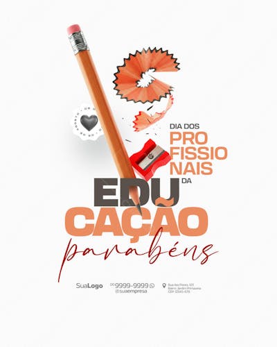 Dia dos Profissionais da Educação 06 de Agosto Social Media PSD Editável (1)