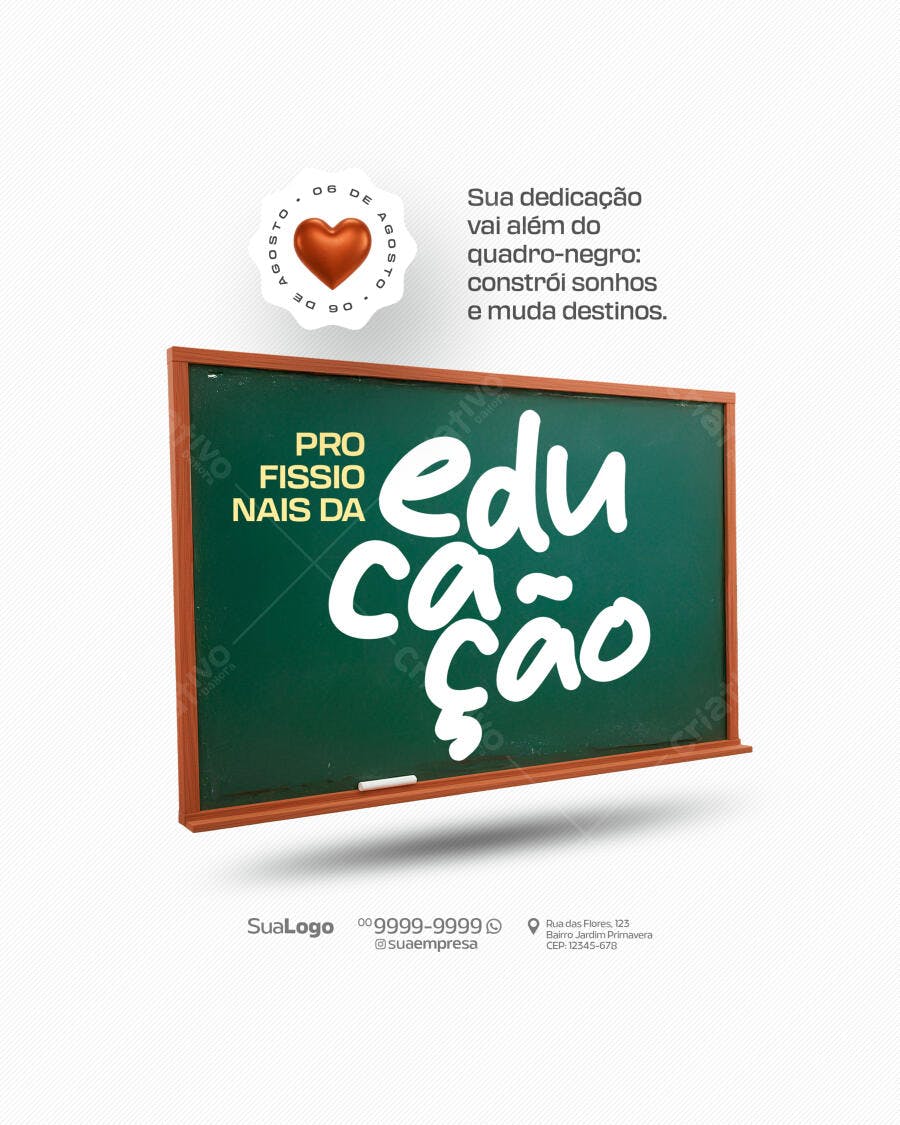 Quadro Negro Dia dos Pais PSD Editável