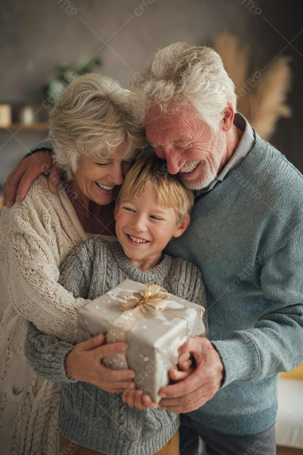 IMAGEM DO DIA DOS AVÓS GERADA POR IA AVÓS E NETOS FELIZES COMEMORANDO (4)