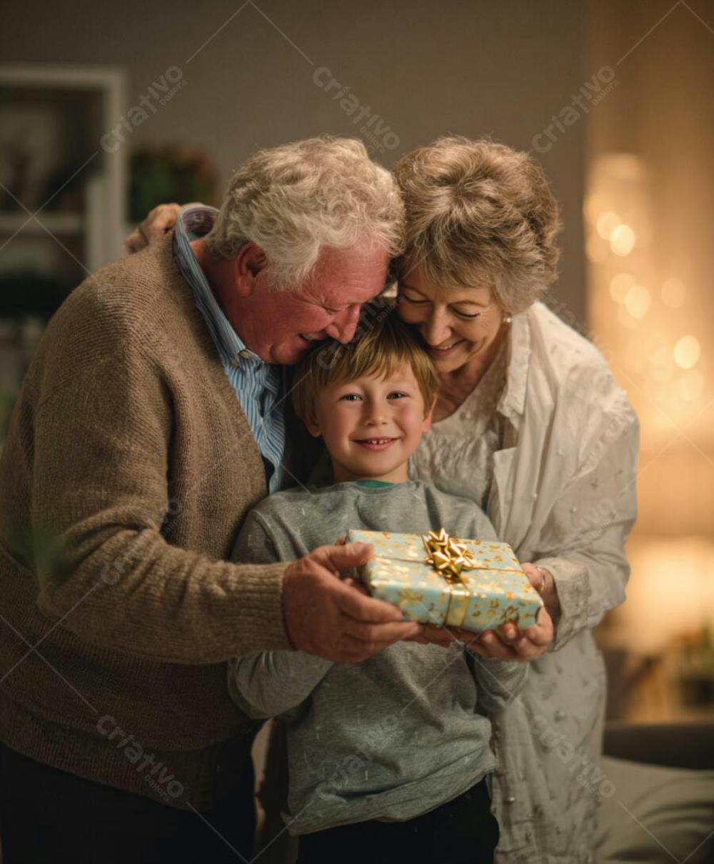 IMAGEM DO DIA DOS AVÓS GERADA POR IA AVÓS E NETOS FELIZES COMEMORANDO (8)
