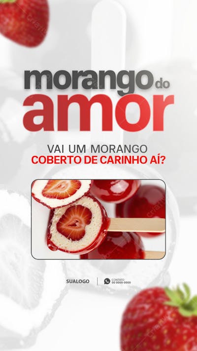 Morango do Amor Social Media PSD Editável 2 - st