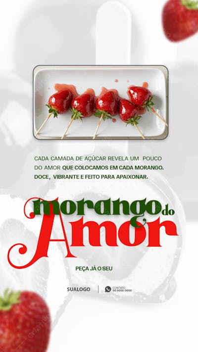 Morango do Amor Social Media PSD Editável 3 - st
