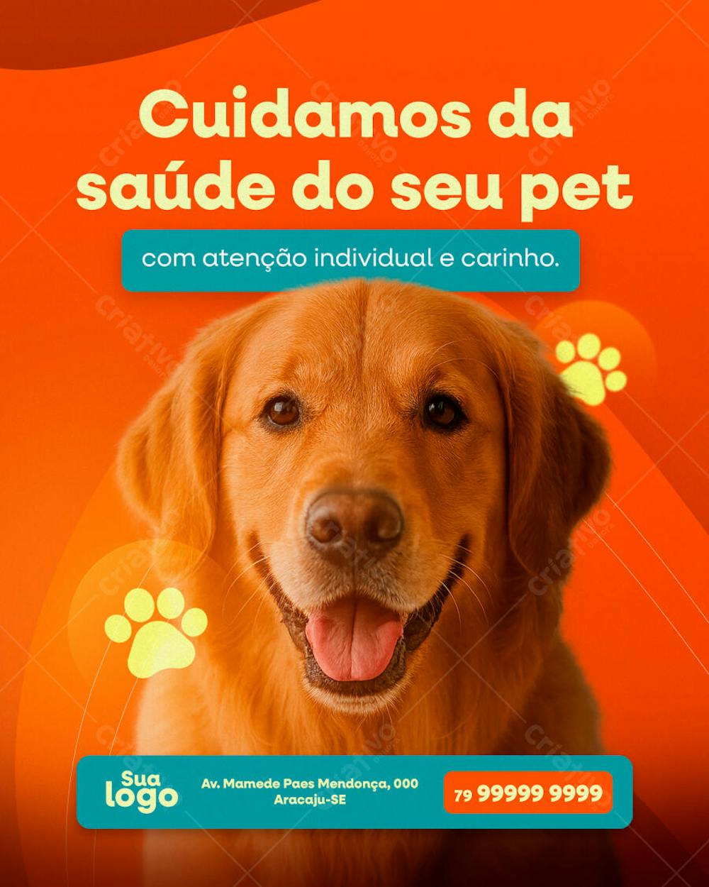 CUIDAMOS DA SAÚDE DO SEU PET SOCIAL MEDIA VETERINÁRIO  - SOCIAL MEDIA CLINICA VETERINARIA