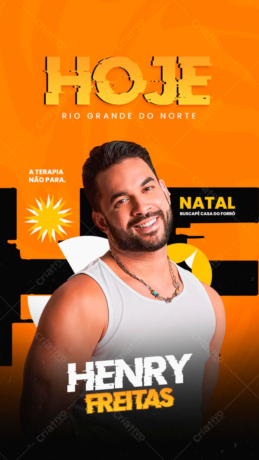 Flyer Show Henry Freitas Natal PSD Editável