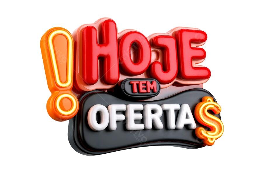 Banner Ofertas Hoje PNG com fundo transparente