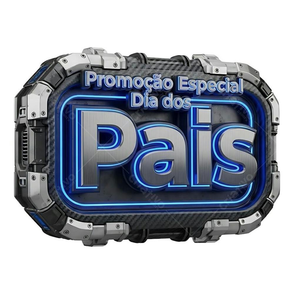Selo 3D Dia dos Pais