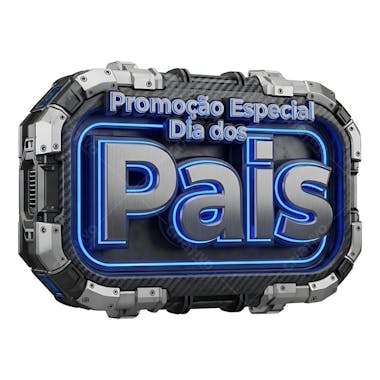 Selo 3D Dia dos Pais