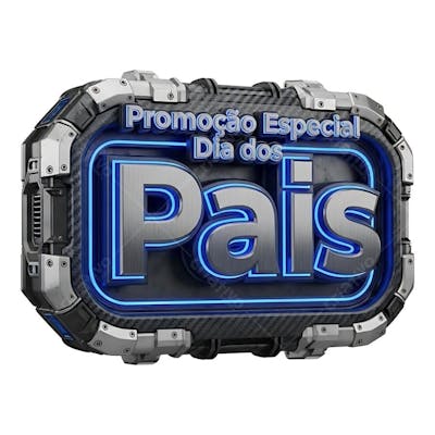 Selo 3D Dia dos Pais