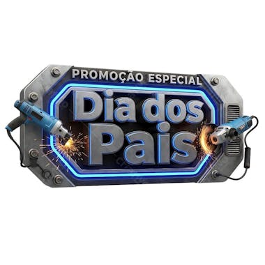 Selo 3D Dia dos Pais