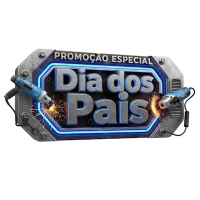 Selo 3D Dia dos Pais