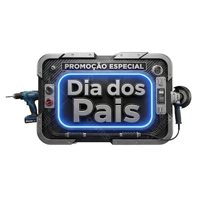 Selo 3D Dia dos Pais