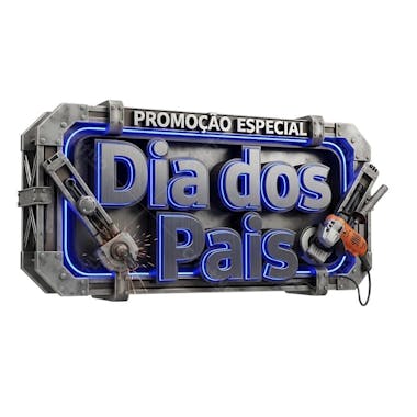 Selo 3D Dia dos Pais
