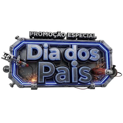 Selo 3D Dia dos Pais