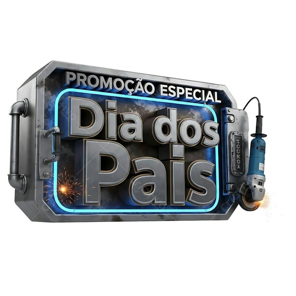 Selo 3D Dia dos Pais