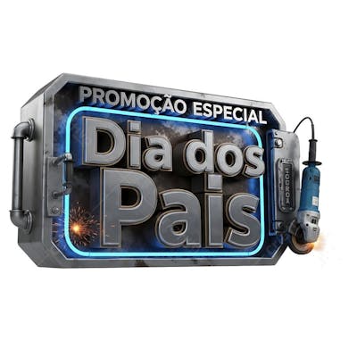 Selo 3D Dia dos Pais