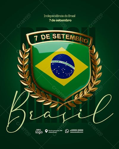 INDEPENDÊNCIA DO BRASIL  - PSD EDITAVEL 6