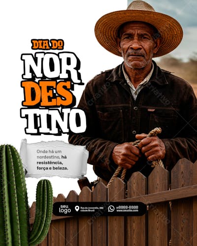 DIA DO NORDESTINO - PSD EDITAVEL 3