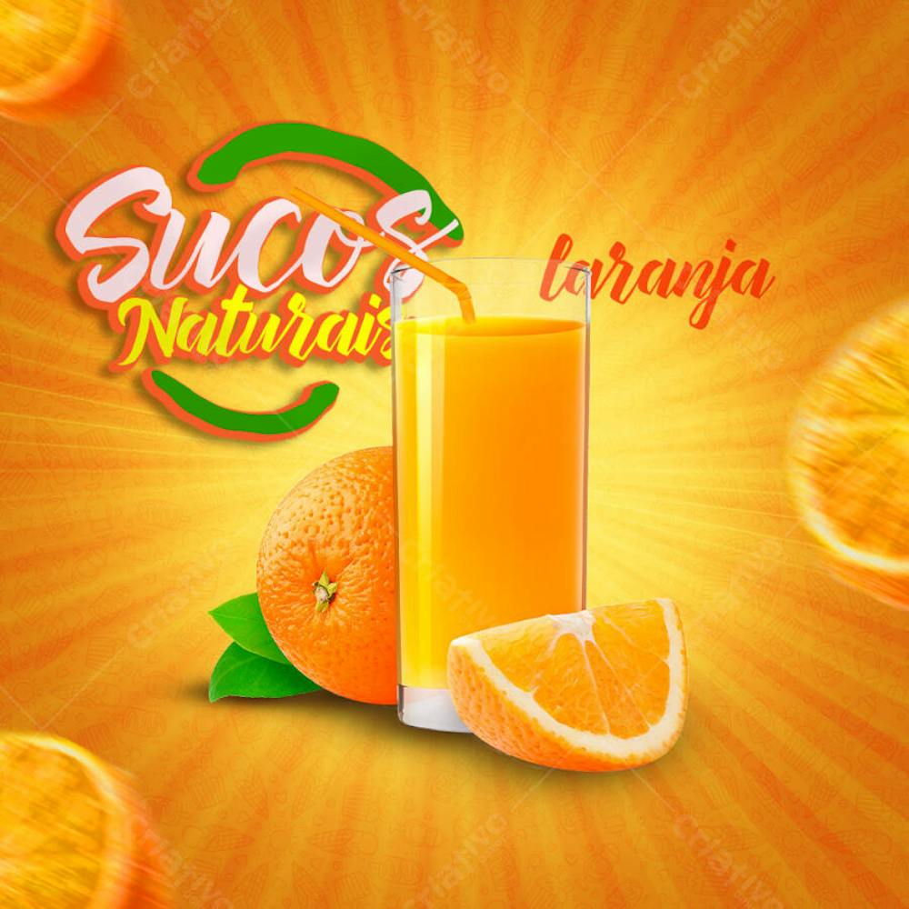 Vibrant and appetizing flyer featuring a glass of fresh orange juice, oranges, and a radiant yellow background. Perfect for juice bars, restaurants, and juice shops. Warm colors and modern style, attracting customers seeking natural and healthy products.