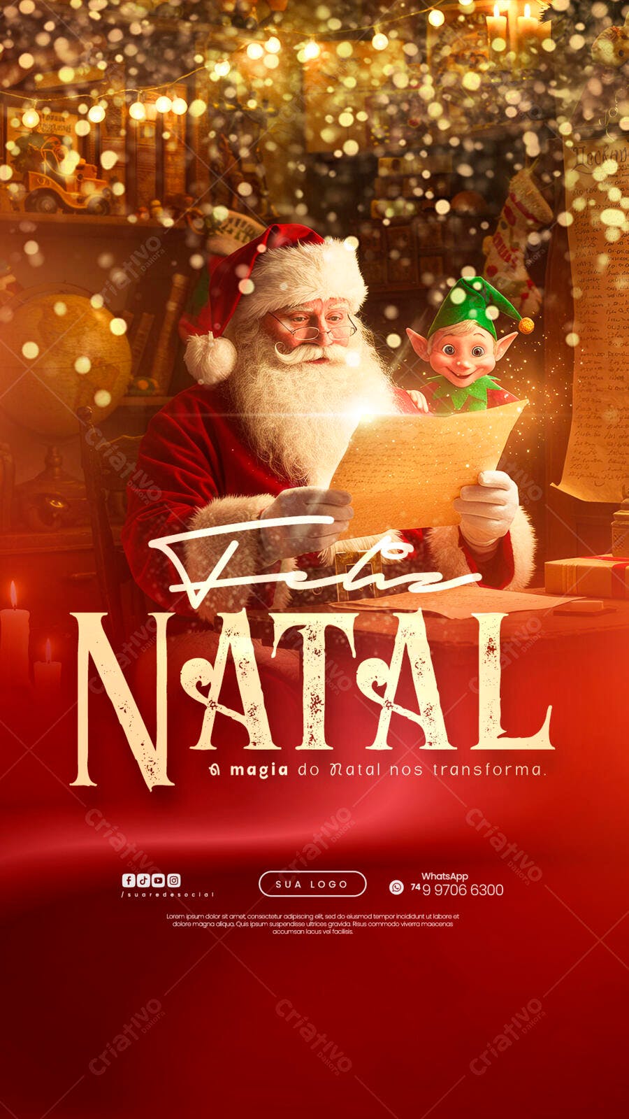 Flyer Natalino PSD Editável