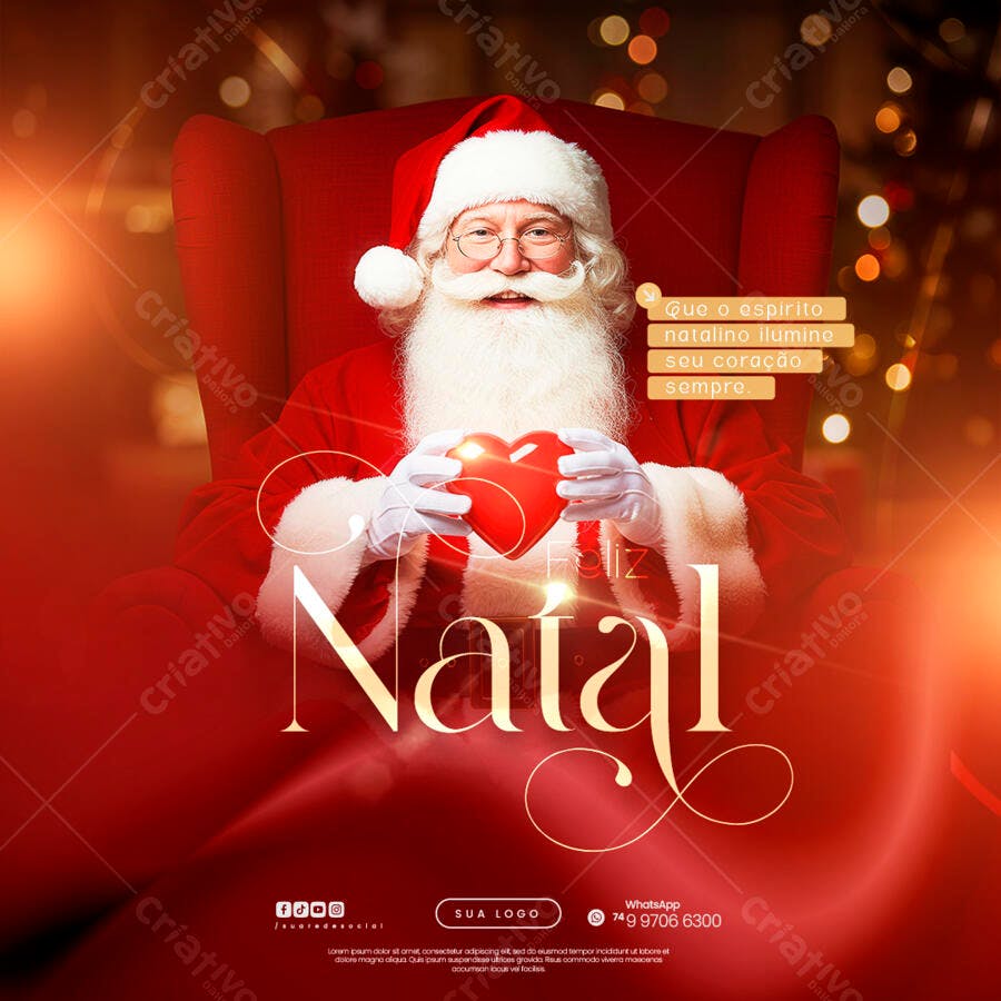 Flyer de Natal PSD Editável