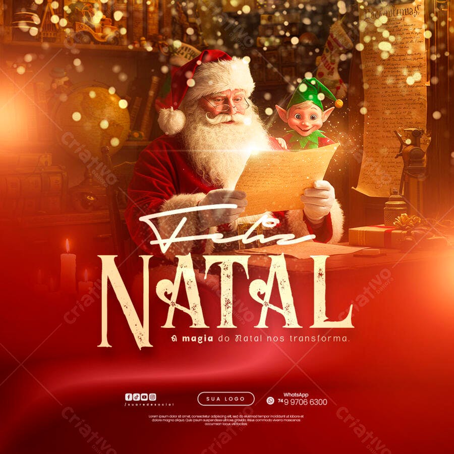 Flyer Natal PSD Editável