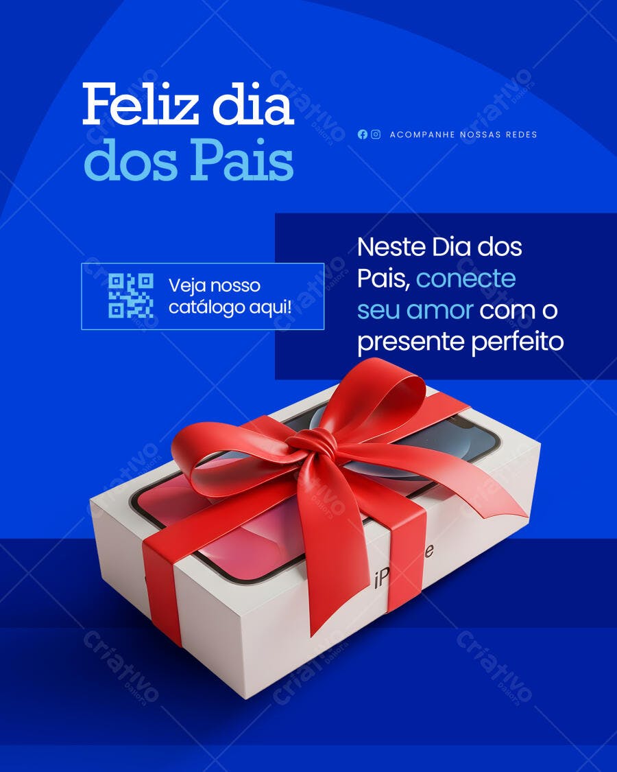Postagem Dia dos Pais PSD Editável